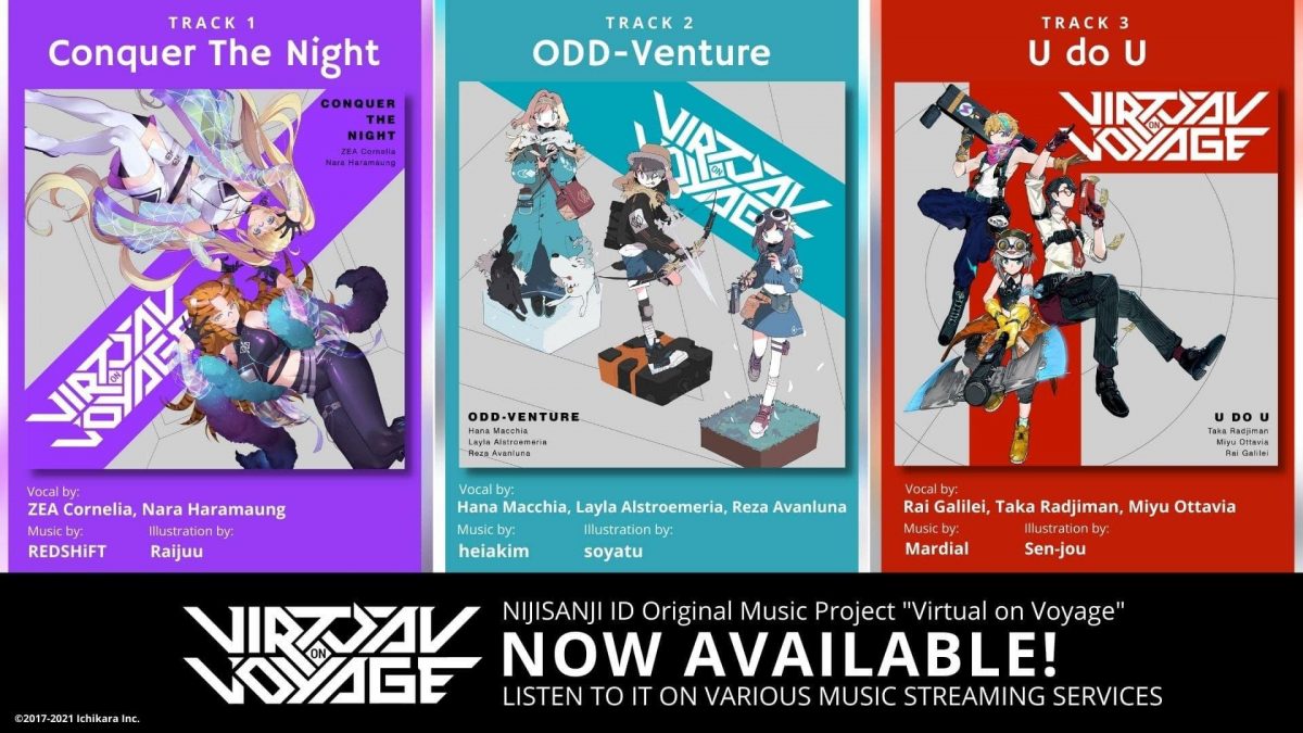 NIJISANJI ID Rilis 3 Project Original Song Untuk Proyek Virtual on Voyage!
