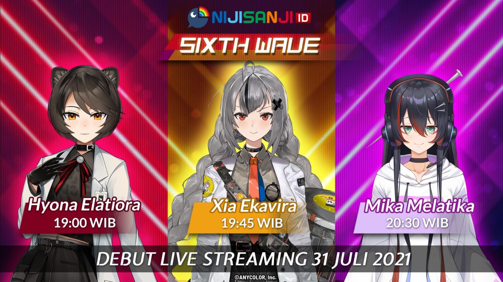 NIJISANJI ID Umumkan 3 Virtual YouTuber Terpilih Dari Audisi Wave ke-6