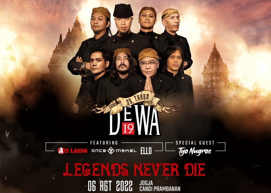 Perayaan 30 Tahun Dewa 19 Akan Digelar di Candi Prambanan