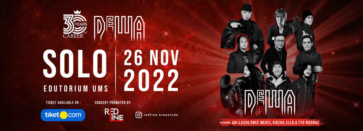 Konser 30 Tahun DEWA 19 Sambangi Solo, Cek Harga Tiketnya