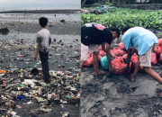 Gerakan Bombar Grup, Siswa SMP Lombok Timur Menginspirasi Gerakan Bersih Pantai Labuhan Haji